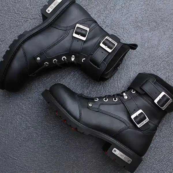 Riding leather boots