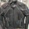 women riding leather jacket